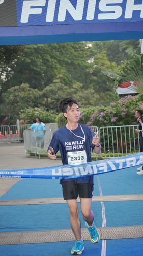 Race photo from KEMLU RUN 2025