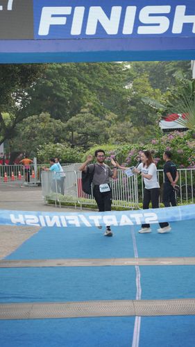 Race photo from KEMLU RUN 2025
