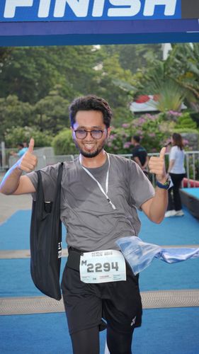 Race photo from KEMLU RUN 2025