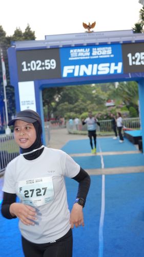 Race photo from KEMLU RUN 2025