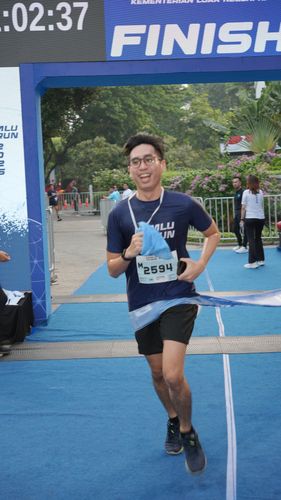 Race photo from KEMLU RUN 2025