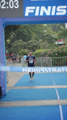 Race photo from KEMLU RUN 2025