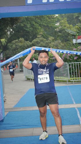 Race photo from KEMLU RUN 2025