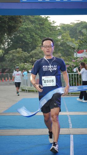 Race photo from KEMLU RUN 2025