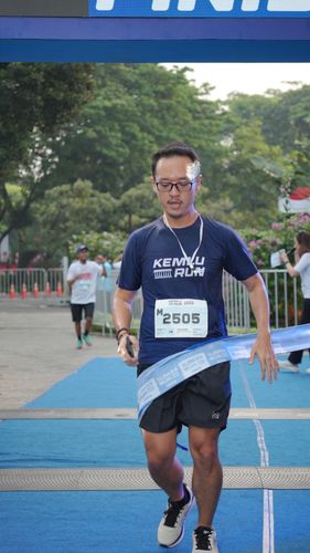 Race photo from KEMLU RUN 2025