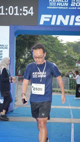 Race photo from KEMLU RUN 2025