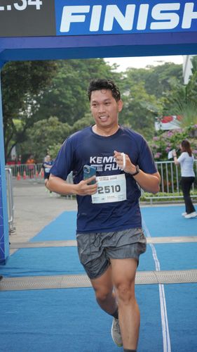 Race photo from KEMLU RUN 2025