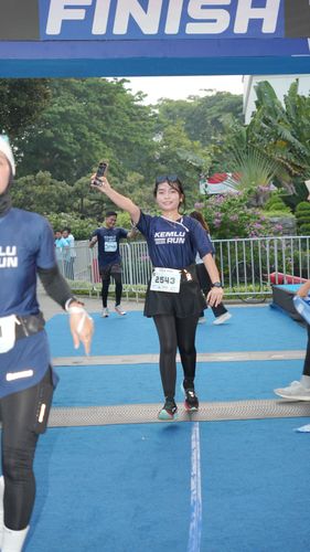 Race photo from KEMLU RUN 2025