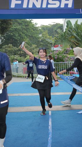 Race photo from KEMLU RUN 2025