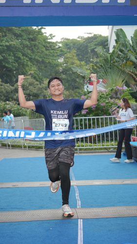 Race photo from KEMLU RUN 2025