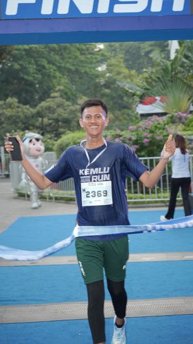 Race photo from KEMLU RUN 2025