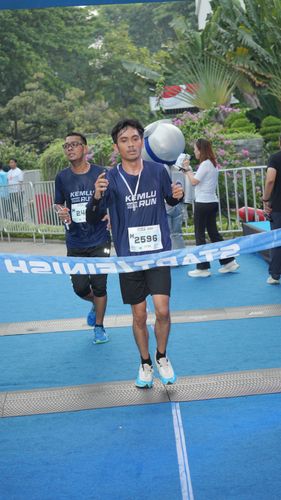 Race photo from KEMLU RUN 2025