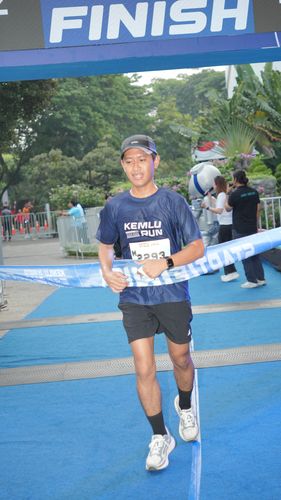 Race photo from KEMLU RUN 2025