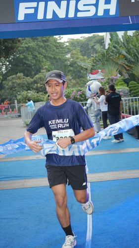 Race photo from KEMLU RUN 2025