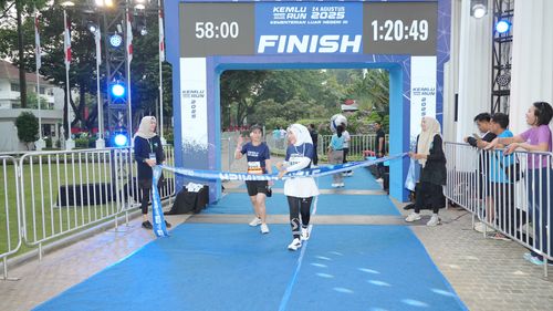Race photo from KEMLU RUN 2025