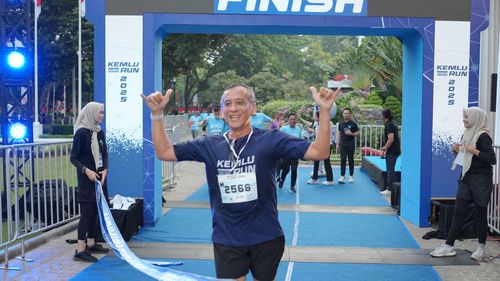 Race photo from KEMLU RUN 2025