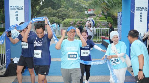 Race photo from KEMLU RUN 2025