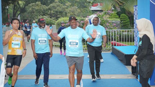 Race photo from KEMLU RUN 2025