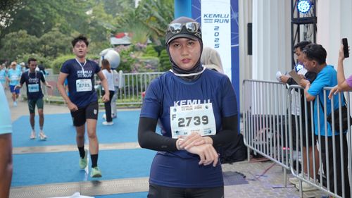 Race photo from KEMLU RUN 2025