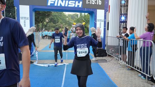 Race photo from KEMLU RUN 2025
