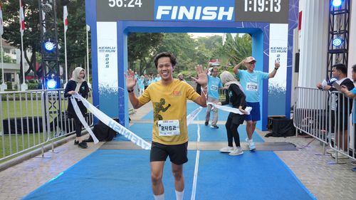 Race photo from KEMLU RUN 2025