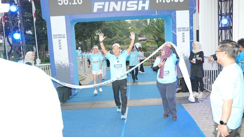 Race photo from KEMLU RUN 2025