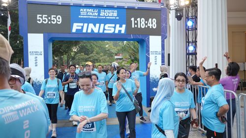 Race photo from KEMLU RUN 2025