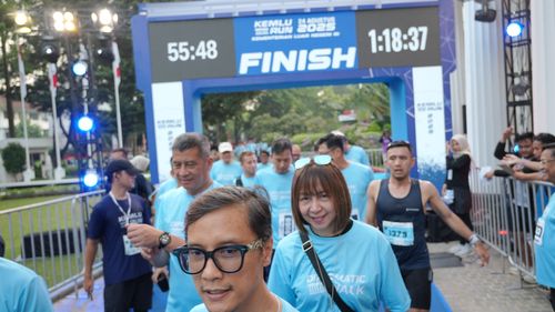 Race photo from KEMLU RUN 2025