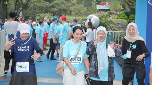 Race photo from KEMLU RUN 2025