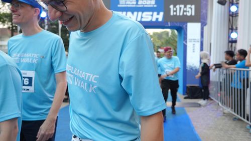 Race photo from KEMLU RUN 2025