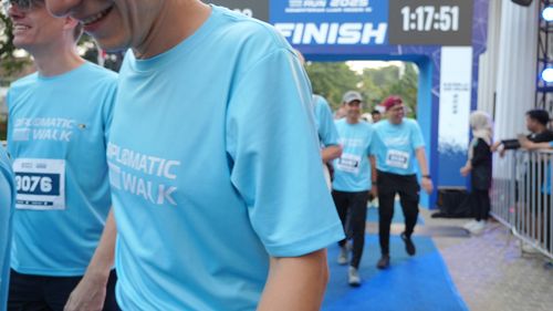 Race photo from KEMLU RUN 2025