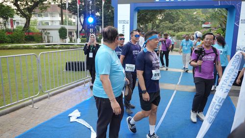 Race photo from KEMLU RUN 2025