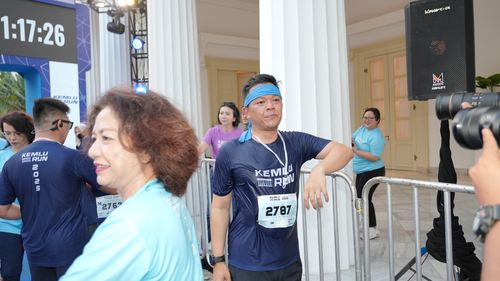 Race photo from KEMLU RUN 2025