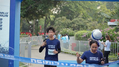 Race photo from KEMLU RUN 2025