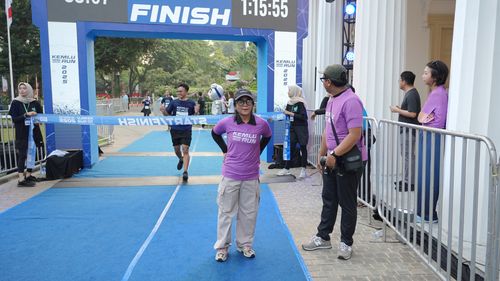 Race photo from KEMLU RUN 2025
