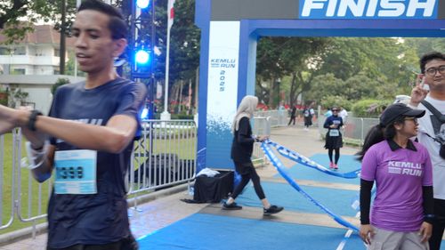 Race photo from KEMLU RUN 2025