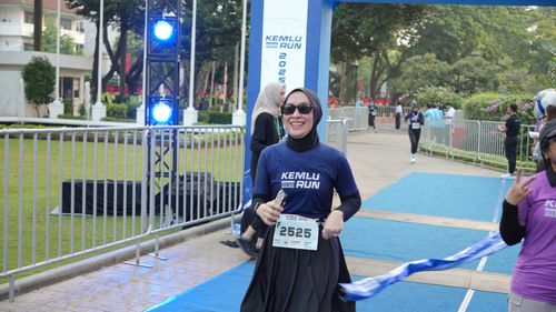 Race photo from KEMLU RUN 2025