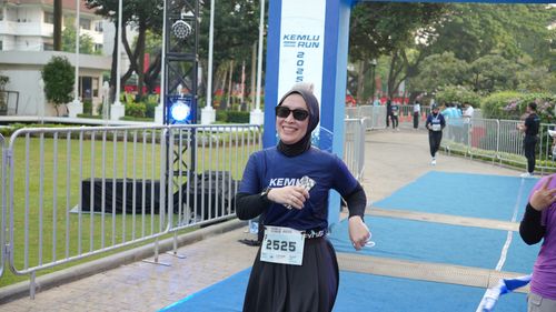 Race photo from KEMLU RUN 2025