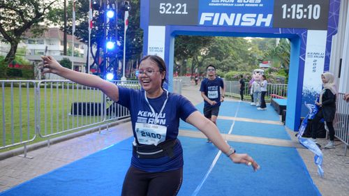 Race photo from KEMLU RUN 2025