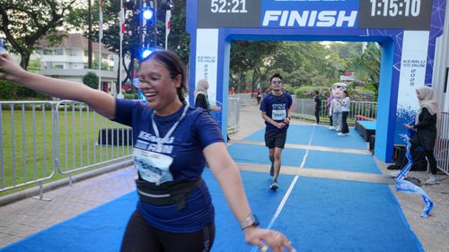 Race photo from KEMLU RUN 2025