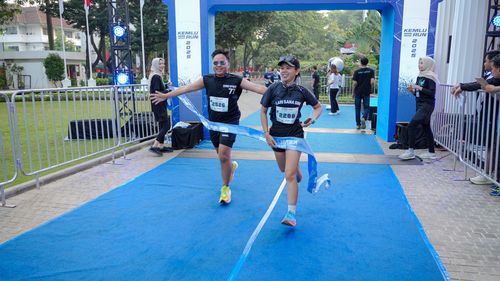 Race photo from KEMLU RUN 2025