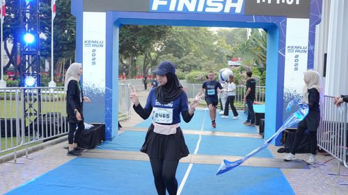 Race photo from KEMLU RUN 2025