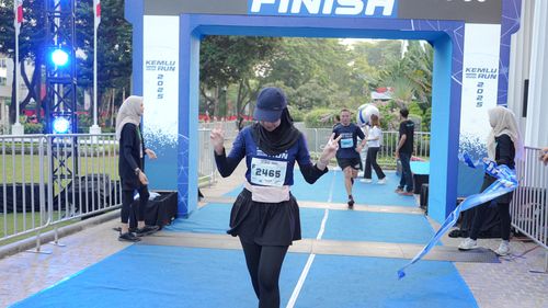 Race photo from KEMLU RUN 2025