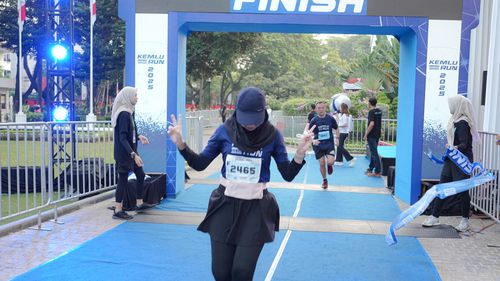 Race photo from KEMLU RUN 2025