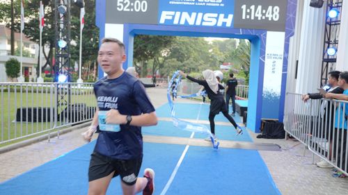 Race photo from KEMLU RUN 2025