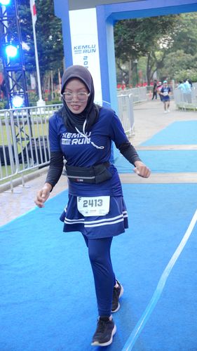 Race photo from KEMLU RUN 2025