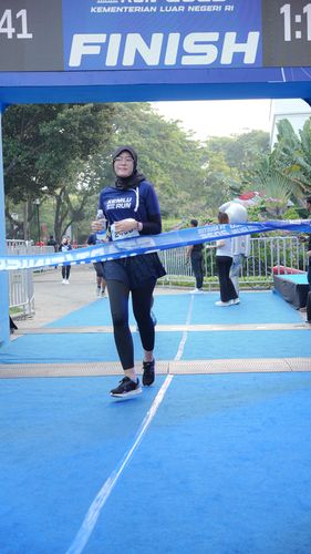 Race photo from KEMLU RUN 2025