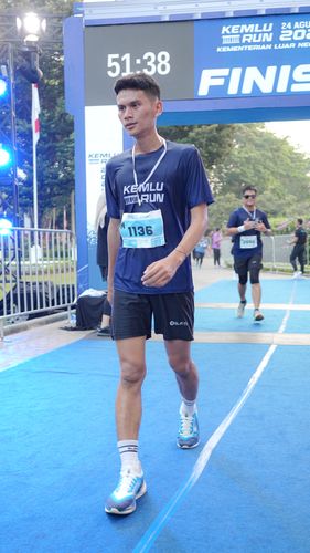 Race photo from KEMLU RUN 2025
