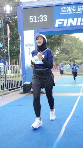 Race photo from KEMLU RUN 2025
