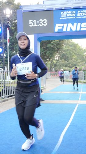 Race photo from KEMLU RUN 2025
